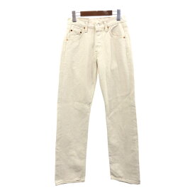 90年代 USA製 Levi's リーバイス 501 デニムパンツ アイボリー (メンズ W28 L30) 中古 古着 Q5177