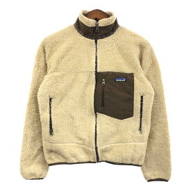 00年代 patagonia パタゴニア Retro-X レトロX フリースジャケット アウトドア アイボリー (メンズ XS) 中古 古着 Q5249