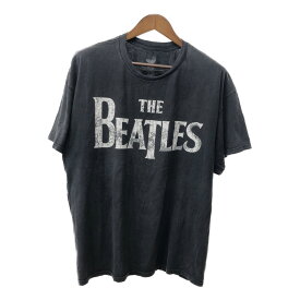THE BEATLES ザ・ビートルズ 半袖Tシャツ 大きいサイズ バンドT ブラック (メンズ 2XL) 中古 古着 Q5651