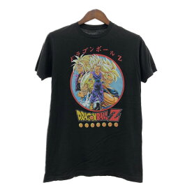 DRAGON BALL Z ドラゴンボールZ 半袖Tシャツ アニメT キャラクター ブラック (メンズ M) 中古 古着 Q5774