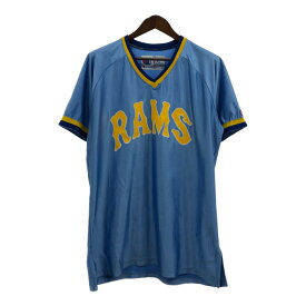 90年代 USA製 Champion チャンピオン フットボール ゲームシャツ ユニフォーム ライトブルー (メンズ XL) 中古 古着 Q5989