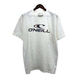 O'NEILL オニール ロゴ Tシャツ ホワイト (メンズ L) 中古 古着 Q6359