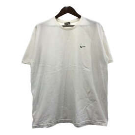 00年代 NIKE ナイキ ワンポイントロゴ 半袖Tシャツ スポーツ ホワイト (メンズ XL) 中古 古着 Q6416