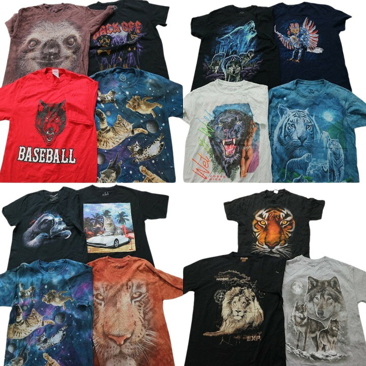 楽天市場】古着卸 まとめ売り アニマル 動物 半袖Tシャツ 15枚セット 