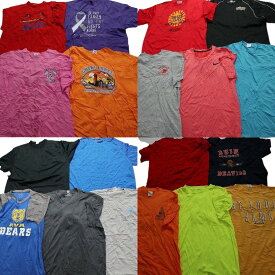 古着卸 まとめ売り カラーmix プリント 半袖Tシャツ 19枚セット (メンズ XL ) カラーMIX NIKE ラグラン MS9426