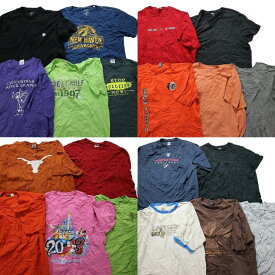 古着卸 まとめ売り カラーmix プリント 半袖Tシャツ 20枚セット (メンズ 2XL ) リンガー ナイキ ディズニー MT0017