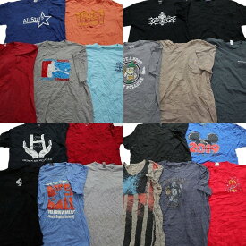 古着卸 まとめ売り カラーmix プリント 半袖Tシャツ 20枚セット (メンズ XL ) ディズニー マクドナルド 企業 カーハート MT0258