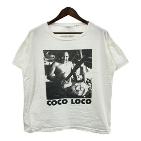 90年代 ACA ACAPULCO COCO LOCO ココロコ 半袖Tシャツ シングルステッチ ホワイト (メンズ S) 中古 古着 Q7235