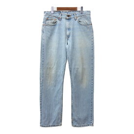 SALE///// 90年代 USA製 Levi's リーバイス 505 デニムパンツ ライトブルー (メンズ W33 L30) 中古 古着 Q7190