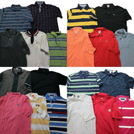 古着卸 まとめ売り ブランドMIX ポロシャツ 20枚セット (メンズ XL /8 ) カーハート Gap ラコステ トミーヒルフィガー MT0702