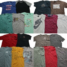 古着卸 まとめ売り カラーmix プリント 半袖Tシャツ 20枚セット (メンズ XL ) NIKE ヘンリーネック ディズニー MT0922
