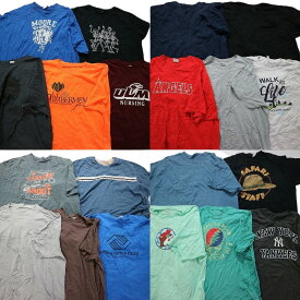 古着卸 まとめ売り カラーmix プリント 半袖Tシャツ 20枚セット (メンズ 3XL /4XL ) カレッジ風 バッキーズ 企業 MT1137