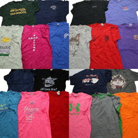 古着卸 まとめ売り カラーmix プリント 半袖Tシャツ 20枚セット (メンズ XL ) アンダーアーマー 無地 ワンポイント カジュアル MT1256