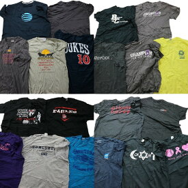 古着卸 まとめ売り カラーmix プリント 半袖Tシャツ 20枚セット (メンズ XL ) アンダーアーマー リーボック ワンポイントロゴ MT1490