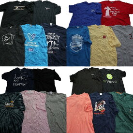 古着卸 まとめ売り カラーmix プリント 半袖Tシャツ 20枚セット (メンズ XL /2XL ) タイダイ スカル ナイキ MT2039