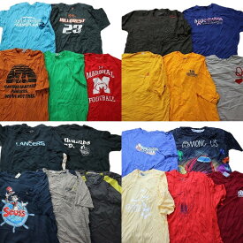 古着卸 まとめ売り カラーmix プリント 半袖Tシャツ 20枚セット (メンズ 2XL ) カジュアル 丸首 ワンポイント ナイキ MT2100