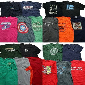 古着卸 まとめ売り カラーmix プリント 半袖Tシャツ 20枚セット (メンズ XL ) カジュアル 丸首 ワンポイント ナイキ MT2152