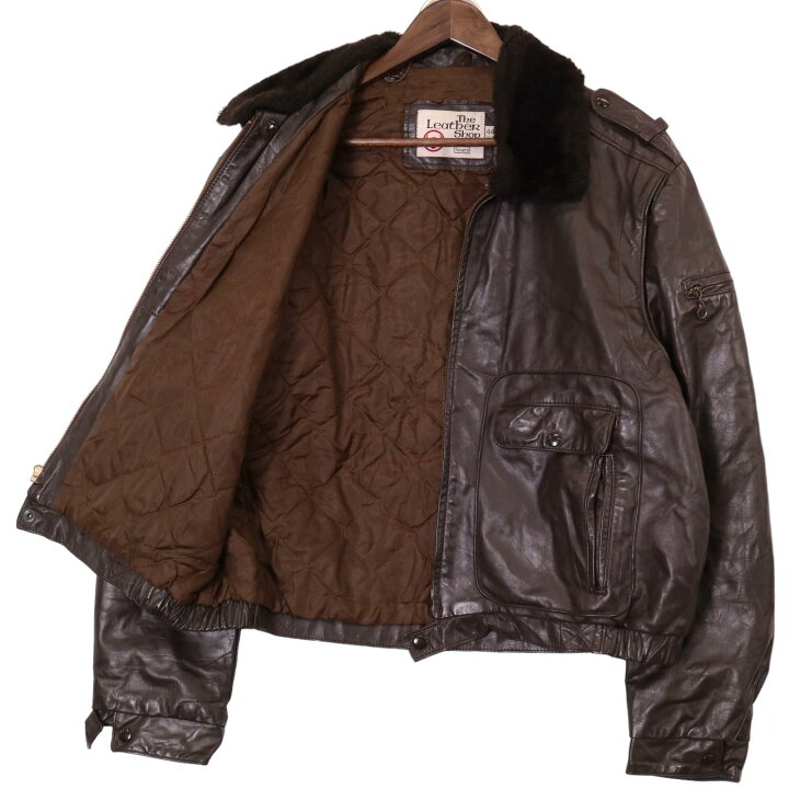 楽天市場】70年代 USA製 Sears シアーズ The Leather Shop G1 フライト 
