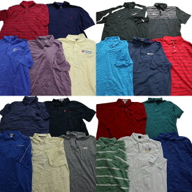 SALE 古着卸 まとめ売り ポロシャツ 20枚セット (メンズ XL /2XL ) カラーMIX ラルフローレン アンダーアーマー ナイキ MT3014