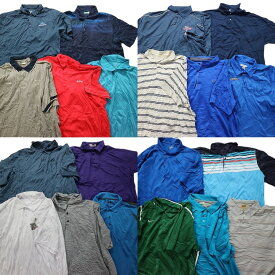 古着卸 まとめ売り ポロシャツ 20枚セット (メンズ 3XL /4XL ) カラーMIX ボーダー ナイキ アンダーアーマー MT3645