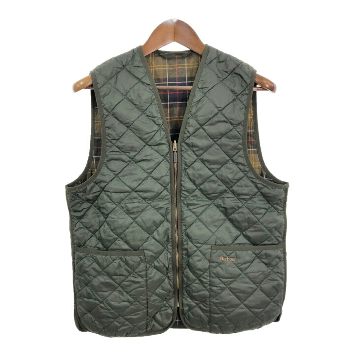 楽天市場】Barbour バブアー キルティングベスト グリーン (メンズ 