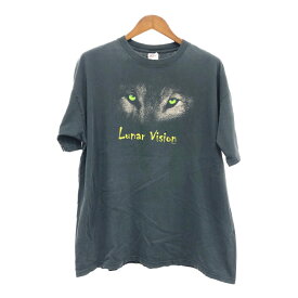 SALE///// Lunar Vision 半袖Tシャツ バンドT ブラック (メンズ 2X) 中古 古着 Q9567