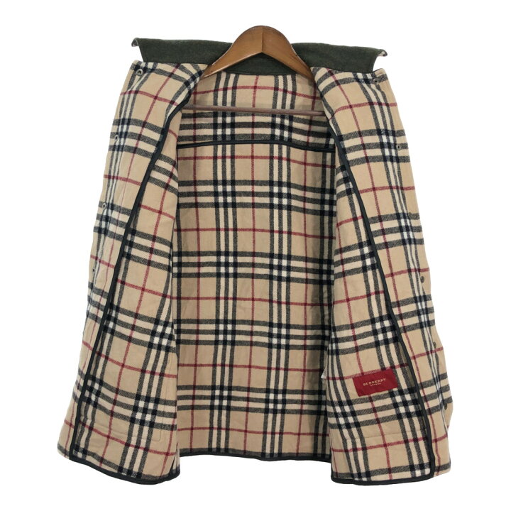 楽天市場】BURBERRY バーバリー ウール ハーフコート グリーン  