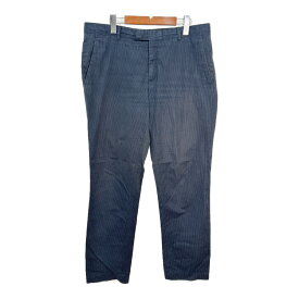 A.P.C. アーペーセー チノパンツ ストライプ ネイビー (メンズ 50) 中古 古着 R1739