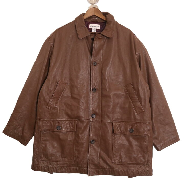 楽天市場】90年代 claiborne クレイボーン カバーオール レザー  
