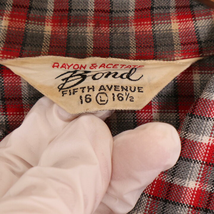 楽天市場】60年代 BOND FIFTH AVENUE レーヨン オープンカラーシャツ  