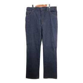 デッドストック 70年代 USA製 デニムパンツ ヴィンテージ 大きいサイズ ネイビー (メンズ W38 L34) 中古 古着 R5383