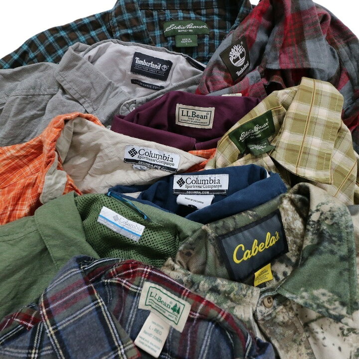 楽天市場】古着卸 まとめ売り アウトドアブランドMIX 長袖シャツ 10枚  