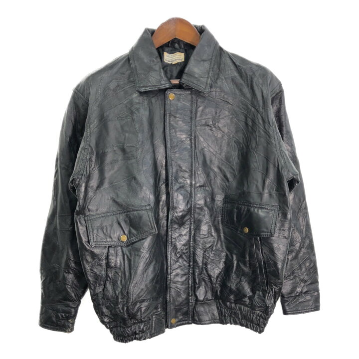 楽天市場】80年代 ROADPRO レザージャケット ブラック (メンズ L相当  