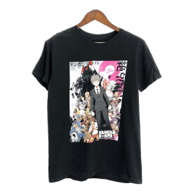 SALE///// ダンガンロンパ3 半袖Tシャツ アニメT キャラクター ブラック (メンズ LARGE) 中古 古着 R5876