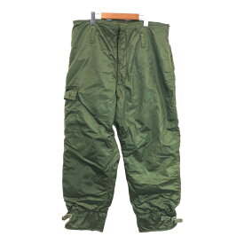 70年代 米軍実物 U.S.NAVY A-1 デッキパンツ ヴィンテージ ミリタリー オリーブ (メンズ LARGE) 中古 古着 R5907