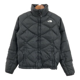 THE NORTH FACE ノースフェイス キルティング ダウンジャケット アウトドア 防寒 ブラック (レディース M) 中古 古着 R6018