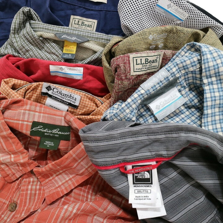楽天市場】古着卸 まとめ売り アウトドアブランドMIX 半袖シャツ 10枚  