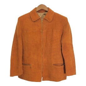 60年代 PARIS SPORTS WEAR スエード レザージャケット ヴィンテージ ライトブラウン (メンズ M相当) 中古 古着 R7058