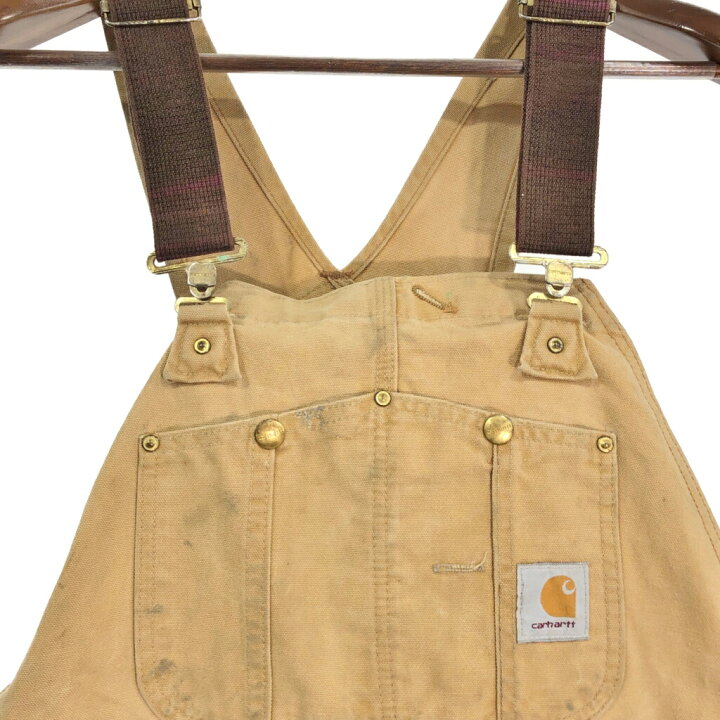 楽天市場】90年代 USA製 Carhartt カーハート ダック ダブルニー ビブ  