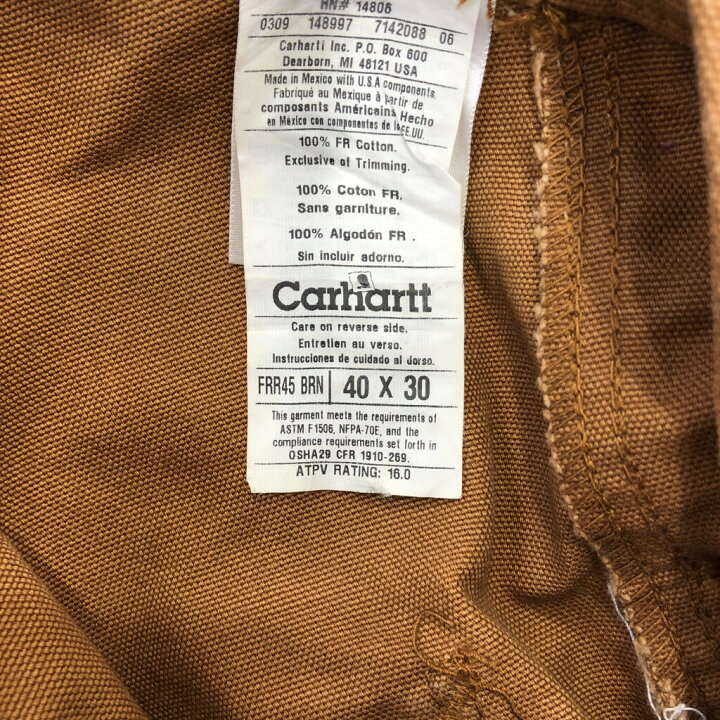 楽天市場】Carhartt カーハート ダック ダブルニー ビブオーバーオール  
