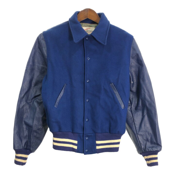 楽天市場】60年代 GAMEMASTER SPORTSWEAR ウール レザー スタジアム 