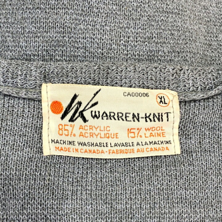 楽天市場】70年代 カナダ製 WARREN-KNIT アクリル ウール ニット 