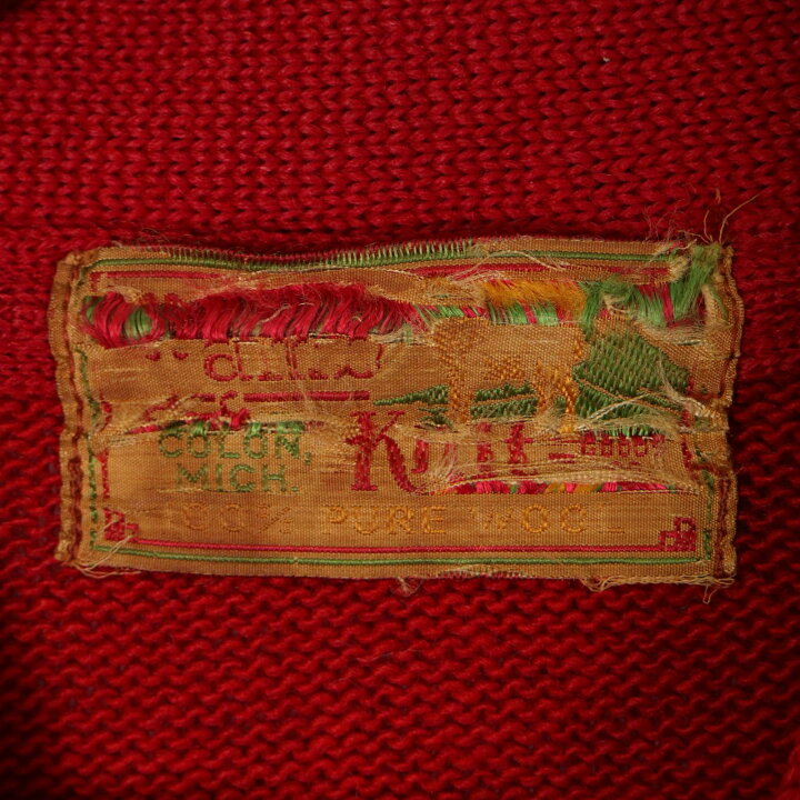 楽天市場】50年代 Lamb Knit レタードニット ウール カーディガン  