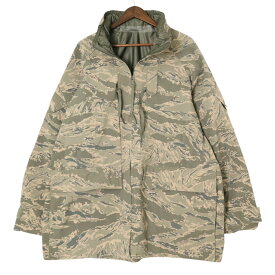 00年代 米軍実物 U.S.AIRFORCE APECS GORETEX パーカージャケット ミリタリー ABUカモ (メンズ X-LARGE LONG) 中古 古着 A1566
