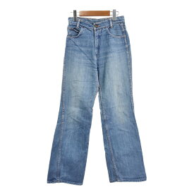 90年代 riri デニム フレアパンツ ユーロ ブルー (レディース 38) 中古 古着 S0108