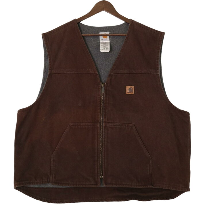 楽天市場】USA製 Carhartt カーハート ダック フリース ベスト 大きい 