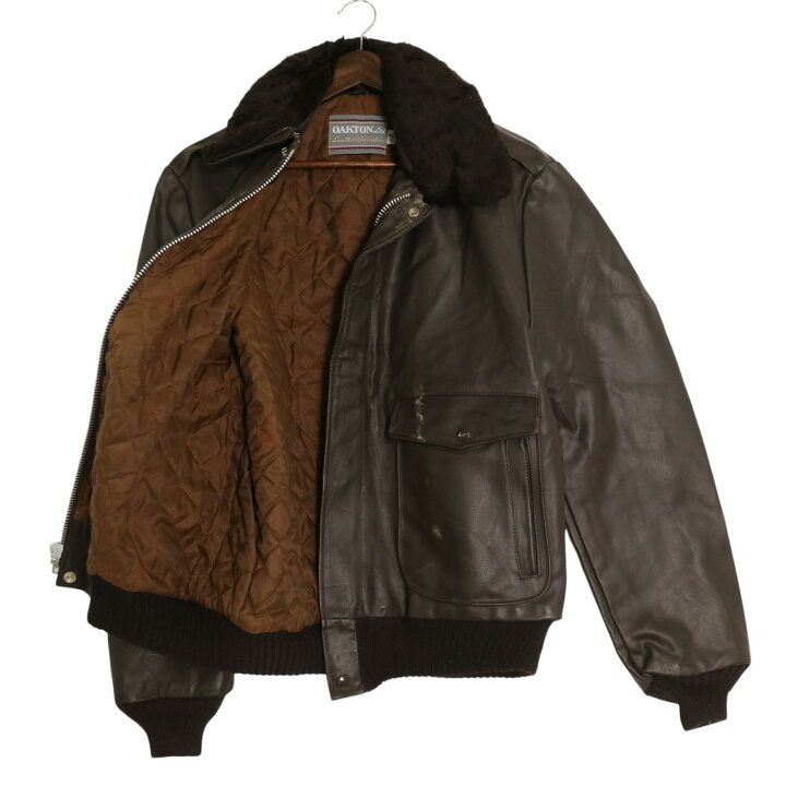 80年代 G-1 フライトジャケット ミリタリー ブラウン (メンズ XL相当  