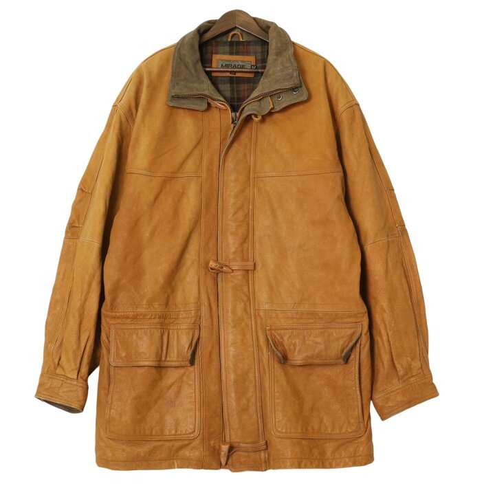 楽天市場】MIRAGE レザー ハーフコート ライトブラウン (メンズ L  