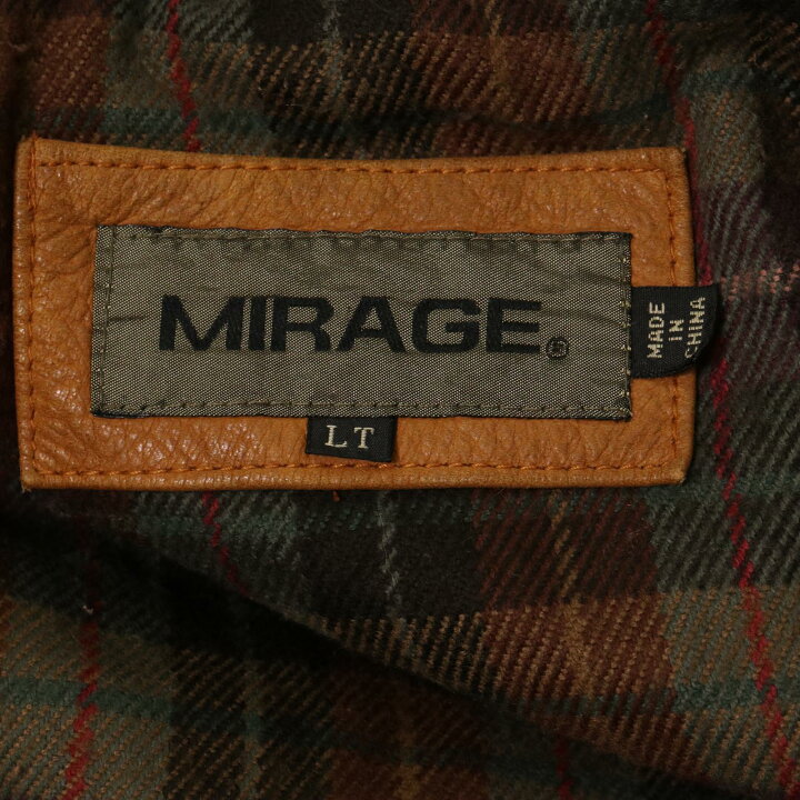 楽天市場】MIRAGE レザー ハーフコート ライトブラウン (メンズ L  