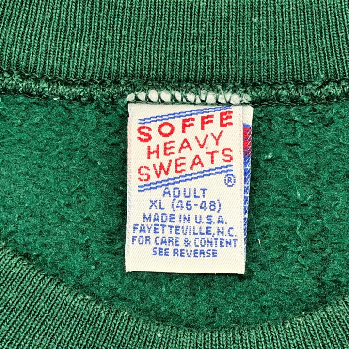 楽天市場】90年代 USA製 SOFFE ソフィー スウェット カレッジ グリーン 